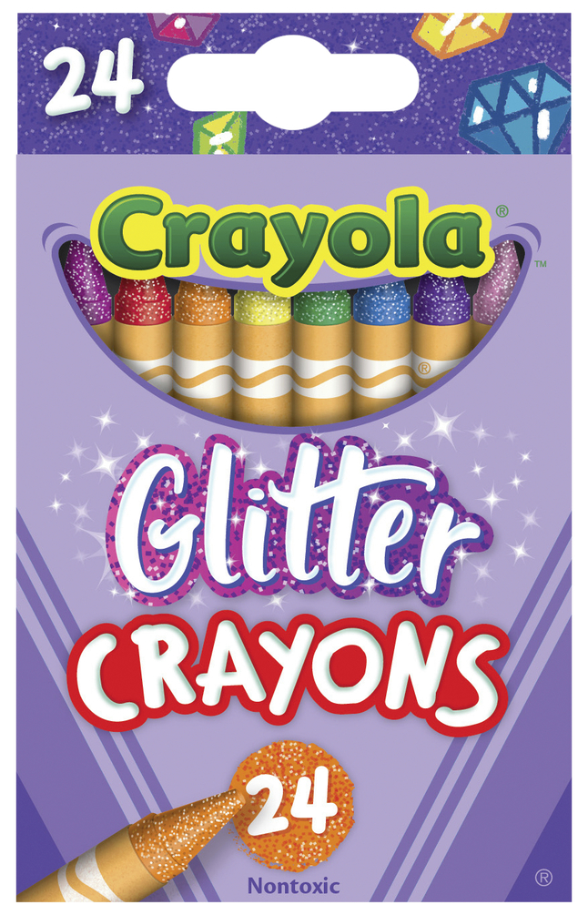 Crayola glitter crayons