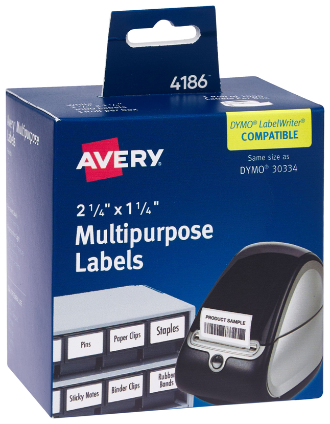 Avery Thermal Printer Multi-Purpose Labels, 2-1/4 x 1-1/4 Inches, White ...