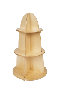 Image for Childcraft ABC Furnishings Cone Storage Unit, 3 Shelves, 21 x 21 x 36 Inches from School Specialty