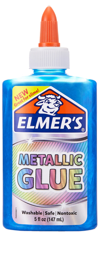 Elmer's Metallic School Glue, 5 Ounces, Blue Item Number 2021519