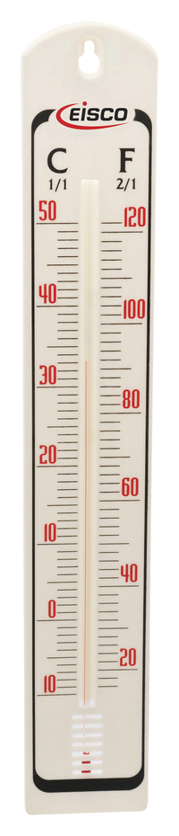 Eisco Wall Thermometer Wall Thermometer; Dimensions (L x W): 8 x 2 in.: Thermometers