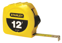 Image for Stanley Tape Measure, 1/2 Inch x 12 Feet, Yellow from School Specialty