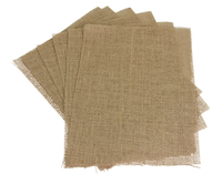James Thompson Natural Burlap Craft Sheets, 9 x 12 Inches, Pack of 6, Item Number 2023289