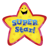 Teacher Created Resources Superstar Badge, Pack of 36, Item Number 2023376