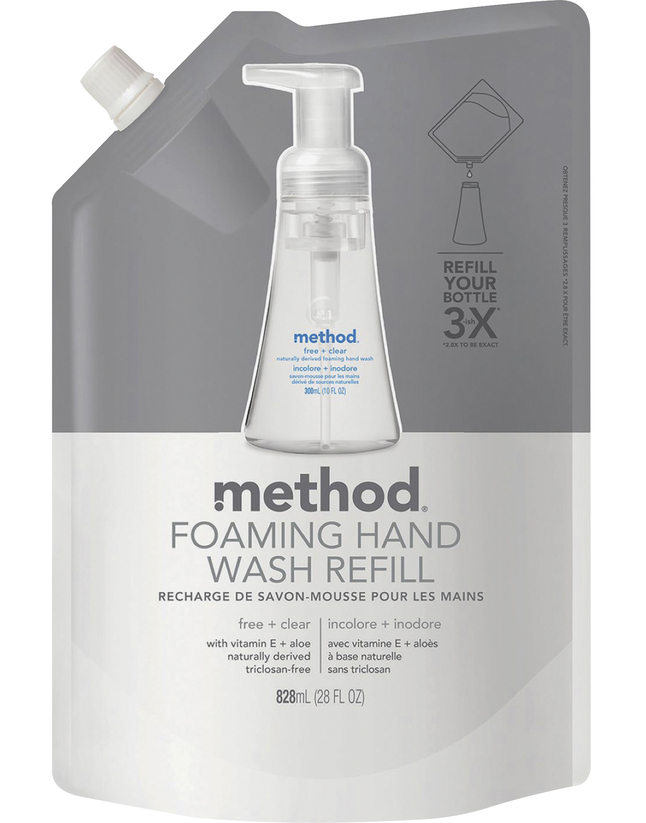 Method Free + Clear Foam Hand Wash, Item Number 2024353