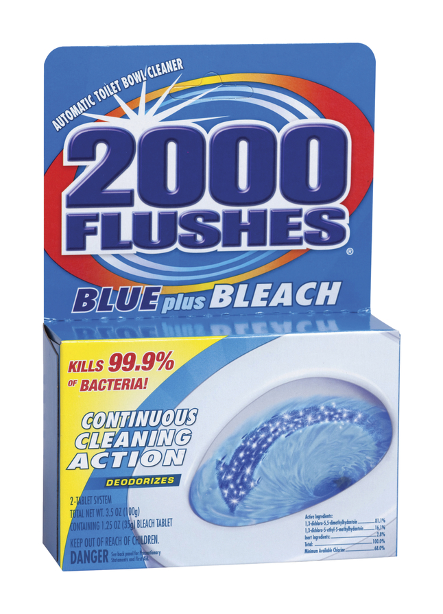 2000 Flushes Bleach Bowl Cleaner Tablets, Item Number 2024362