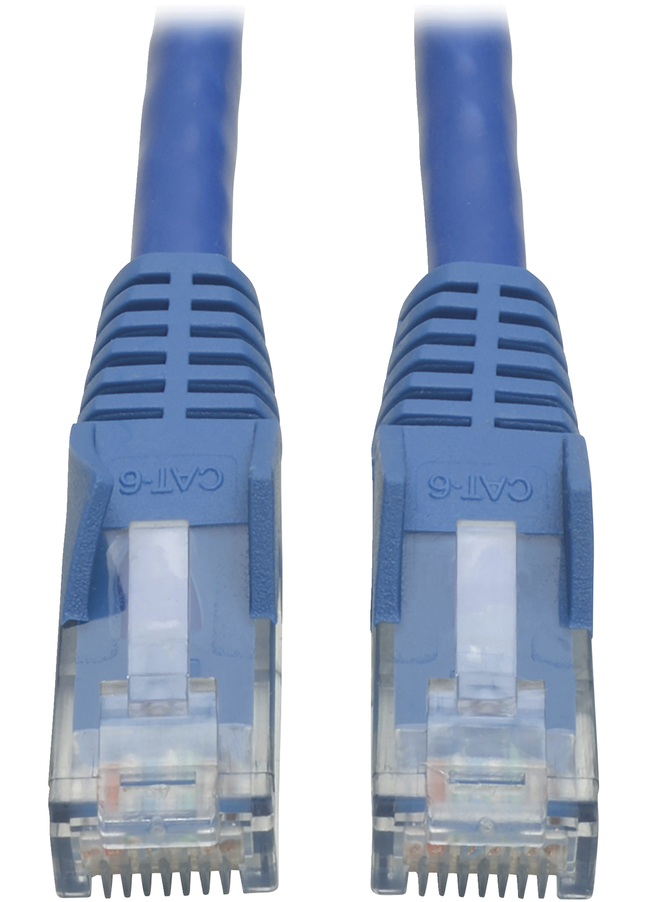 Tripp Lite Snagless Molded Patch Cable, 8 Feet, Blue, Item Number 2024563
