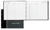 Image for National Visitor's Register Book, 8-1/2 x 9-1/8 Sheet Size, 125 Sheets, White Sheets, Black Cover from School Specialty