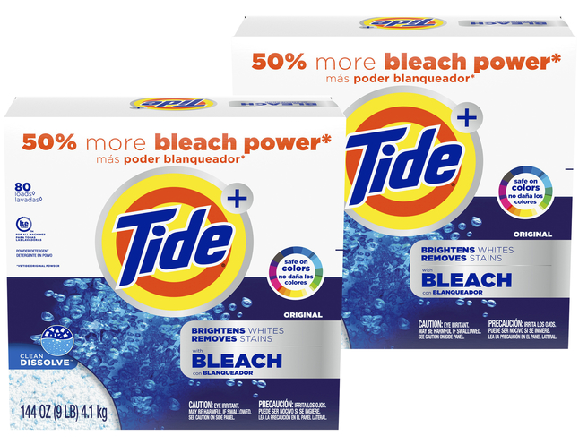 Tide Vivid Plus Bleach Detergent, 144 ounces, Case of 2, Item Number 2027096