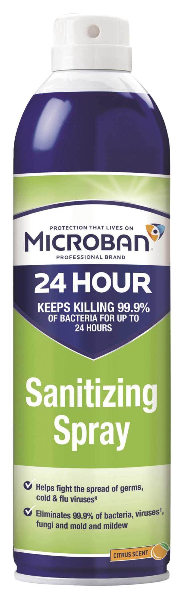 Microban Sanitizing Spray, Clear, Item Number 2027459