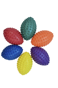 Sportime PVC Massage Football, Assorted Colors, Set of 6, Item Number 2027637