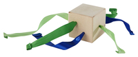 Abilitations Ribbon Pull Cube, Small, 2 x 2 x 2 Inches, Item Number 2027643
