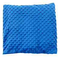 Abilitations Medium Lap Pad Cover, Minky, 14 x 14 Inches, Blue Item Number 2027650