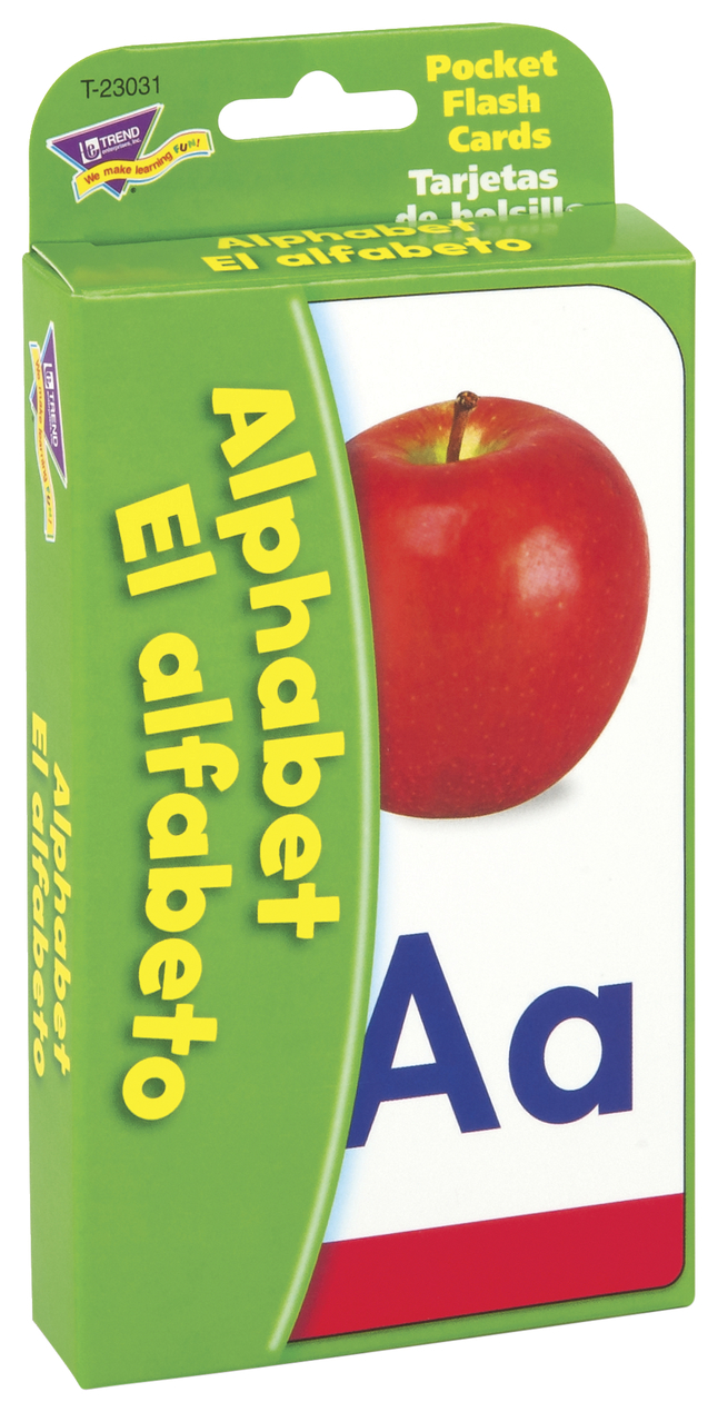 Trend Enterprises Bilingual Alphabet Flash Cards Set Of 56 8480