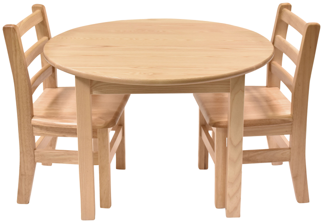 Childcraft Hardwood Table And Chair Set, What Size Chairs Go With 30 Inch Table