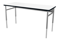 Classroom Select Advocate Four Leg Two Student Desk, 60 x 24 Inch Laminate Top with LockEdge, Item Number 5004834