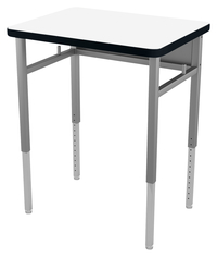 Image for Classroom Select Advocate Pedestal Leg Single Student Desk, 26 x 20 Inch Markerboard Top with LockEdge from School Specialty