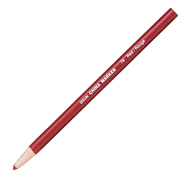 Image for Dixon Phano Nontoxic China Markers, Red, Pack of 12 from School Specialty