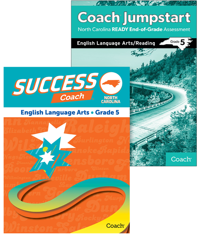 Image for North Carolina Success Coach ELA Student Edition with Coach Jumpstart Practice Tests, READY EOG Edition, Grade 5 from School Specialty
