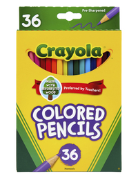 Crayola Full Size, 3.3 mm Thick Tip, Assorted Colors, Set of 36 Item Number 203198