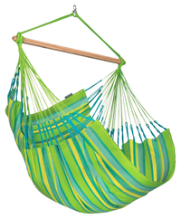 LA SIESTA Domingo Weather Resistant Comfort Size Hammock Chair, 43 x 63 Inches, Lime, Item Number 2038139