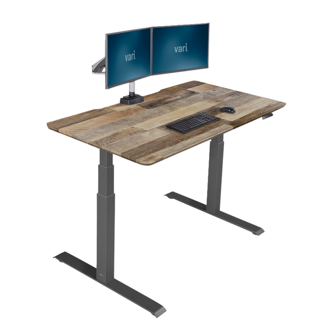VARI Electric Standing Desk, Reclaimed Wood, Item Number 2038993