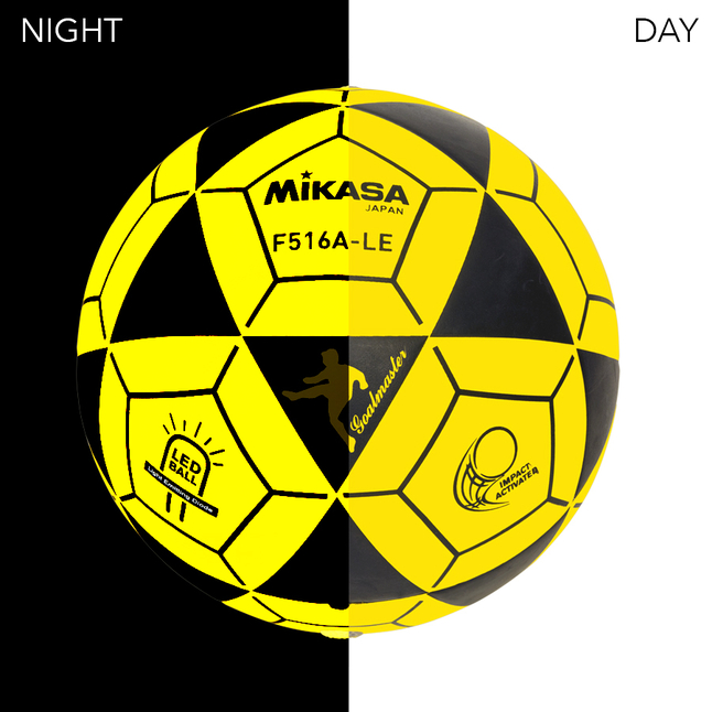 Mikasa LED Soccer Ball, Yellow, Item Number 2039280
