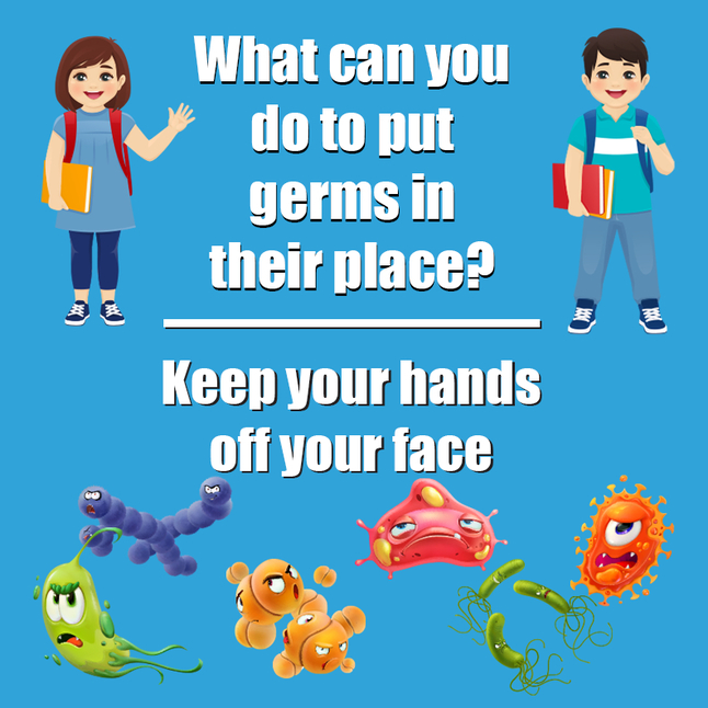 Healthy Habits Wall Stickers, Put Germs In Their Place, Item Number 2039749