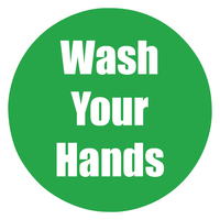 Healthy Habits Floor Stickers, Wash Your Hands, Green, Item Number 2039755