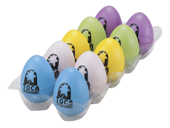 Image for Rainbow Egg Shakers Pack Of 10 from School Specialty