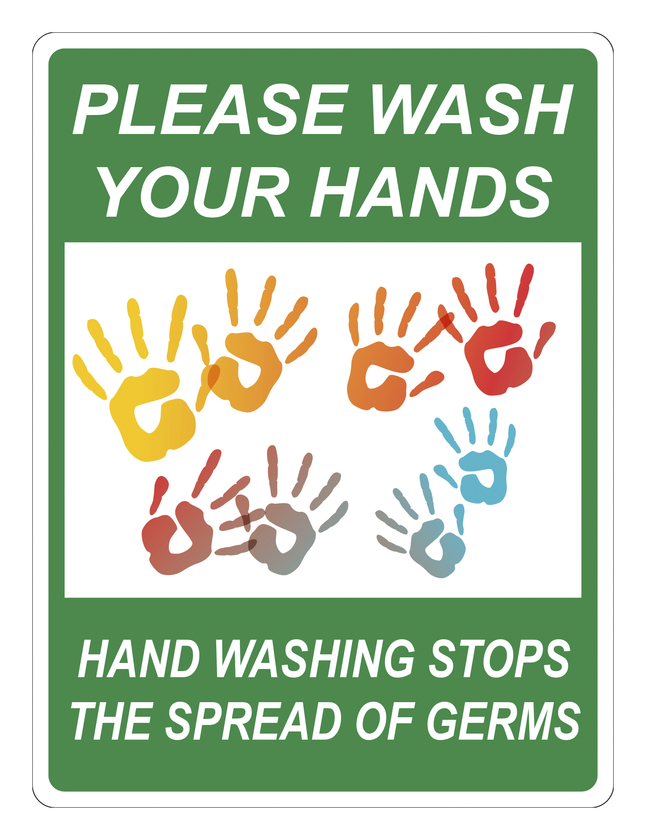 Image for Critical Communication Sign, Kids Wash, 9 x 12 Inches, Pack of 5 from School Specialty