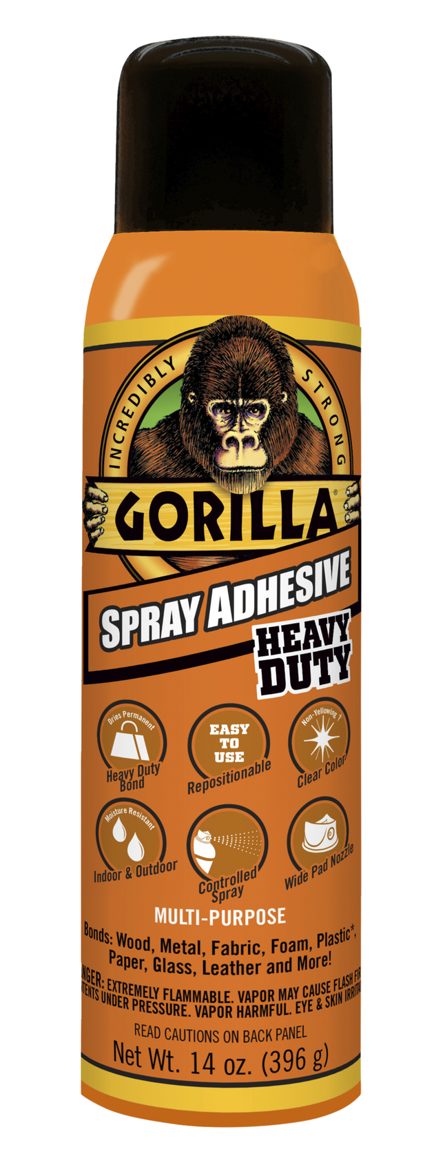 Gorilla Glue Spray Adhesive, 14 Ounces, Item Number 2040928