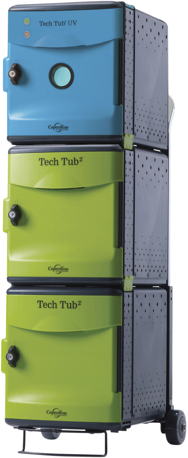Copernicus Tech Tub2 Trolley UV Tub, Holds 10 Devices with USB, 14-3/4 x 19-1/2 x 35-3/4 Inches, Item Number 2040941