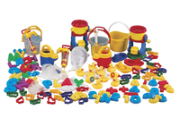 儿童沙水玩具套装，各种颜色，93件，项目编号204103
