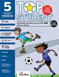 Image for Evan-Moor Top Student Activity Book, Grade 5 from School Specialty
