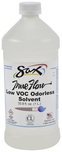 Sax True Flow Low VOC Solvent, 1 Quart, Odorless, Item Number 2041300