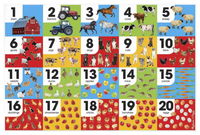 Melissa & Doug Farm Number Floor Puzzle, 24 Pieces, Item Number 2044733
