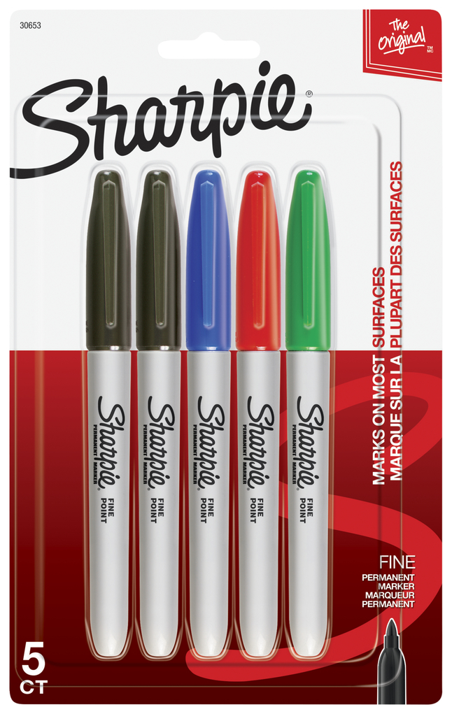 Sharpie Permanent Markers Fine Point Assorted