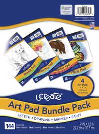 School Art Pack with Spiral A4 Pad - Cregal Art