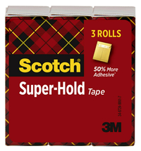 Image for Scotch Super Hold Tape, 0.75 x 100 Inches, Pack of 3 from School Specialty