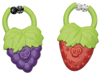 TFH Vibrating Fruit Teethers, Strawberry and Grape, Set of 2 Item Number 2048187