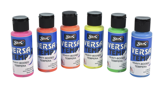 SAX Tempera Paint Set, Assorted