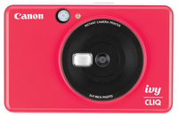 Canon IVY CLIQ 5 Megapixel Instant Digital Camera, Red, Item Number 2048977