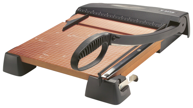 X-ACTO Heavy Duty Wood Base Paper Trimmer, 12 Inch Cut, Item Number 2049420