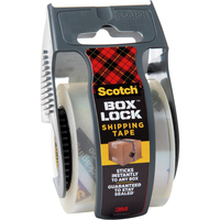 Image for Scotch Box Lock Shipping Tape, 1.88 Inches x 22.20 Yards, Clear, Each from School Specialty
