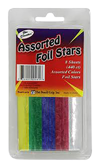 The Pencil Grip Inc Foil Star Stickers, Assorted Colors, Pack of 440, Item Number 2049681