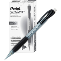 Image for Pentel Champ Mechanical Pencils, 0.5mm, Black, Pack of 12 from SSIB2BStore