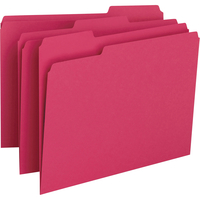 Image for Smead File Folder, Letter Size, 1/3 Cut Tabs, Red, Pack of 100 from SSIB2BStore