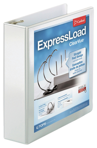 Image for Cardinal ExpressLoad ClearVue Binder, 2 Inch Slant D-Ring, White from School Specialty