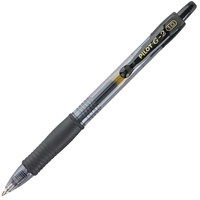 Pilot G2 Bold Point Retractable Gel Pen, 1.0 mm Bold Tip, Black, Pack of 12, Item Number 2049792
